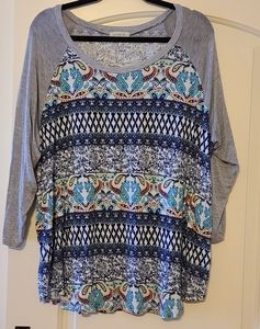 Loralette 3X Paisley Top